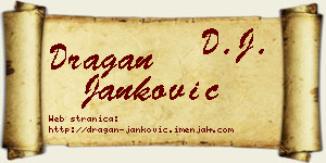Dragan Janković vizit kartica